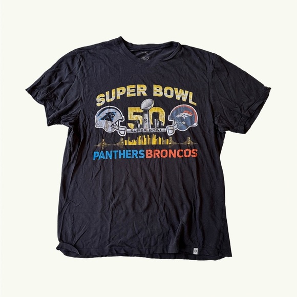 47 Other - 47 Brand Men’s M Super Bowl 50 Tee - Panthers vs. Broncos
